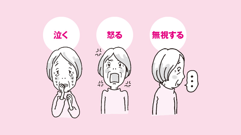 認知症の方が困ったときの行動の見分け方